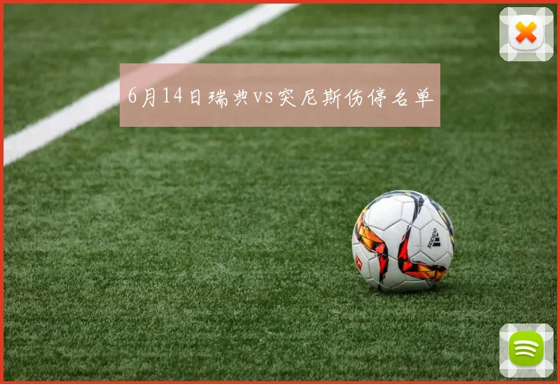 6月14日瑞典vs突尼斯伤停名单